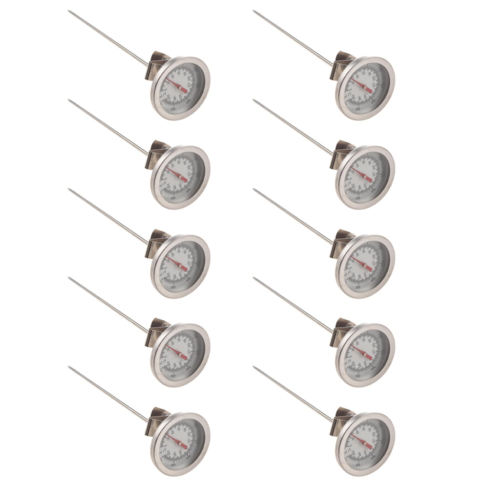 10X Thermometre en Acier Inoxydable pour la Cuisson des Aliments 200 Celsius