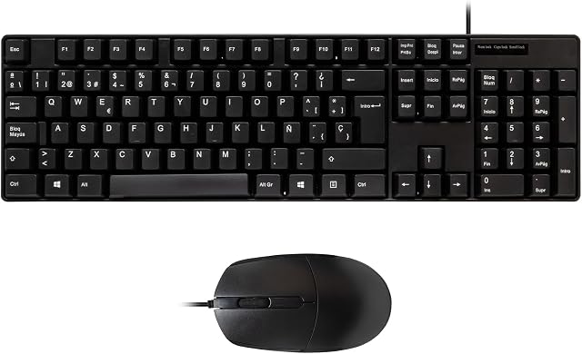 UNYKAch Kit Teclado Español y Ratón Óptico USB