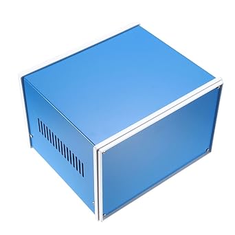 uxcell 210 x 180 x 140mm Electronic Iron DIY Junction Box Enclosure Case Blue