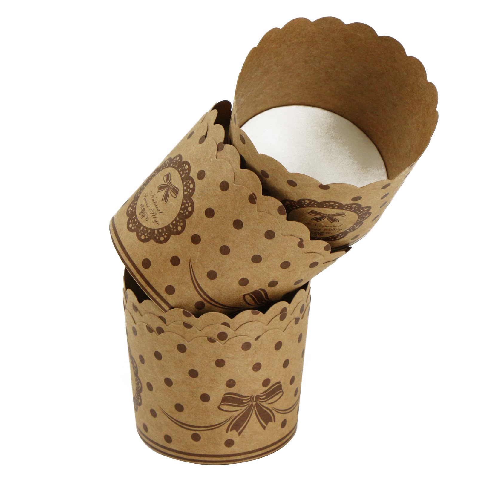 Muffinförmchen Aus Kraftpapier - 50 Stück Braune Backförmchen Für Cupcakes & Muffins