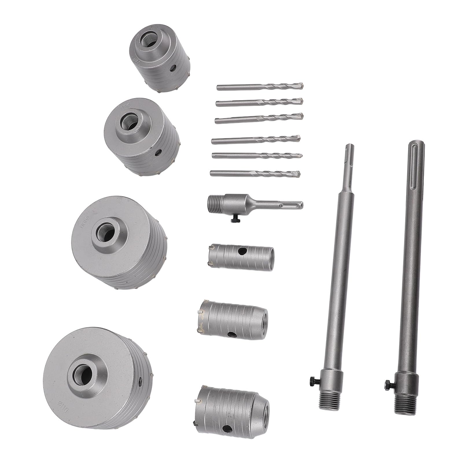 Kit de Sierra Perforadora para Hormigón Duradero, Eliminación Optimizada de Virutas para Instalación de Unidades de Aire Acondicionado
