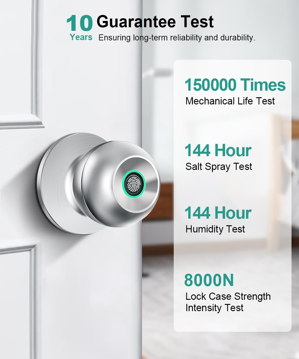Smart Door Knobs - Fingerprint & Keyless Entry -3