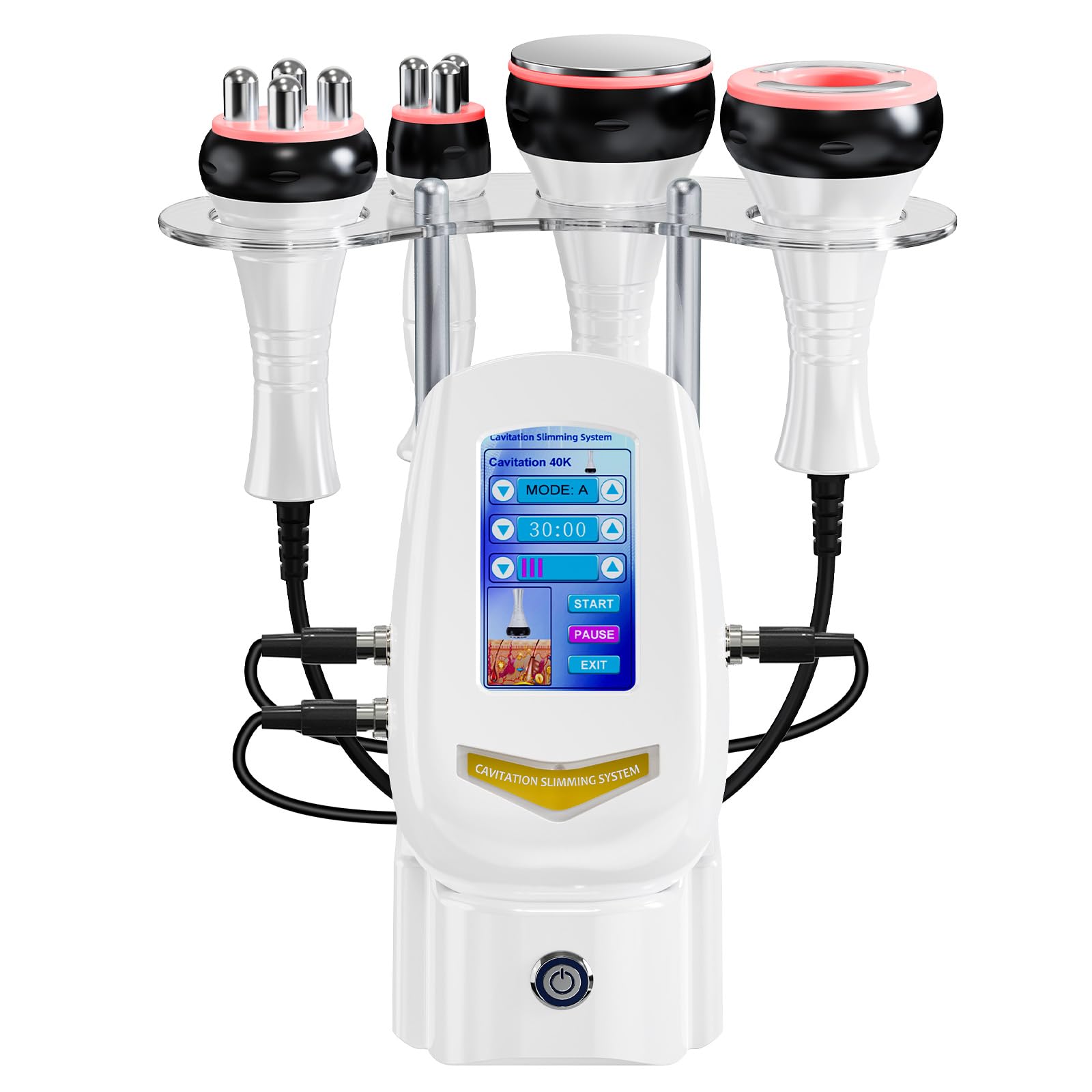 4-in-1 Massagegerät Kavitation Radiofrequenz Körper & Gesicht 40K | 4-in-1 mit Ultraschall-Kavitation & RF, strafft & modelliert Körper und Gesicht, professionelle Pflege für zu Hause.