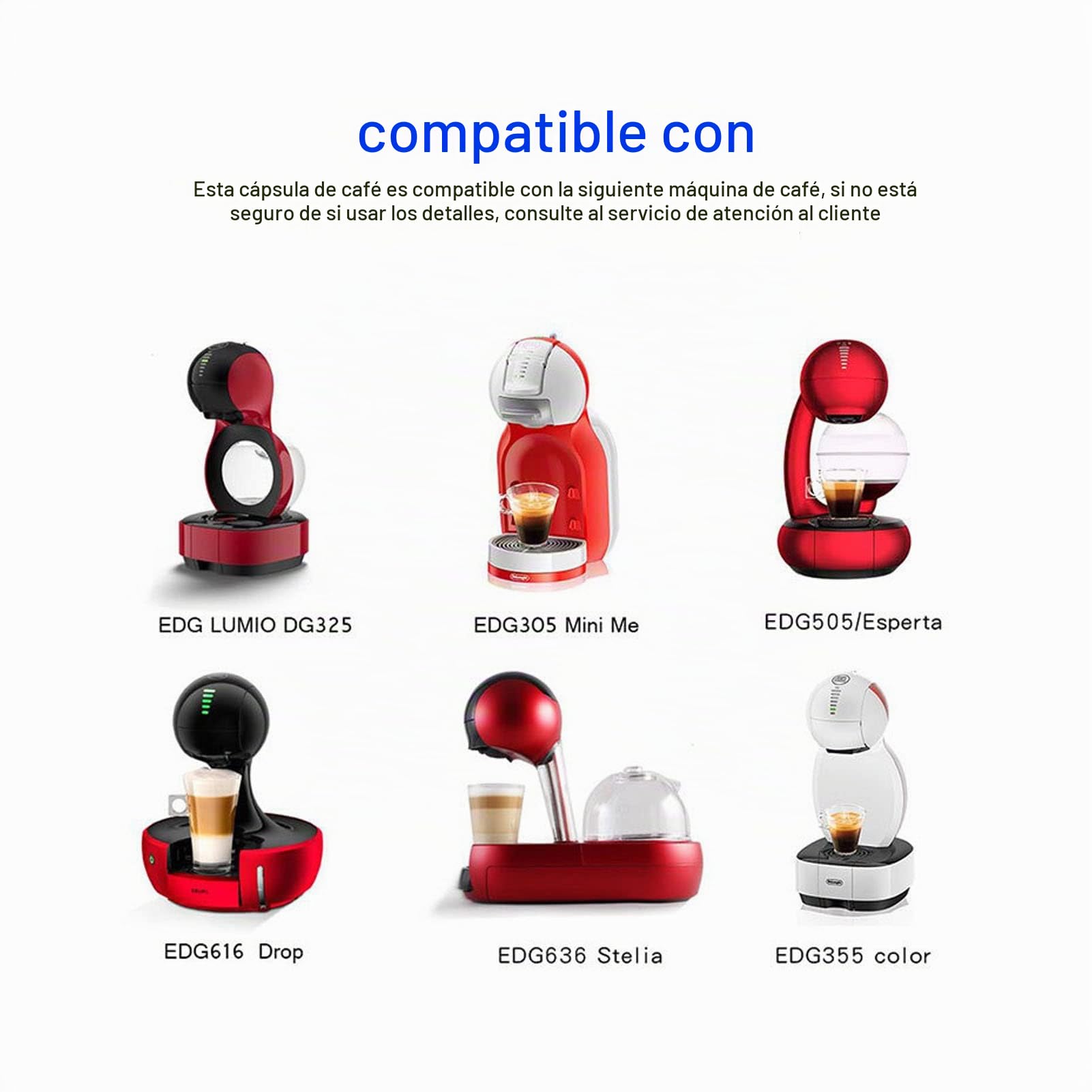 Cápsulas de café Reutilizables de Acero Inoxidable para EDG DG325,
