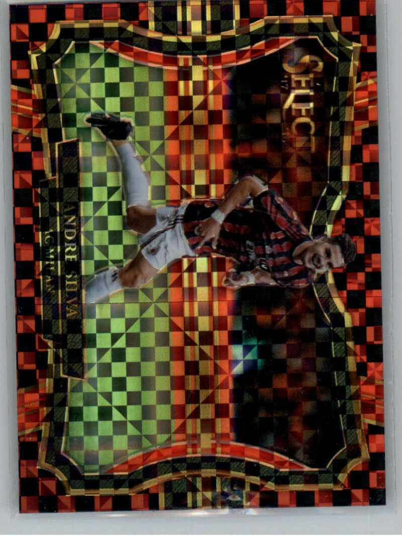 2017-18 Select Checkerboard Soccer #236 Andre Silva AC Milan Field Level Official Futbol Trading Card Picturing Players in their National Team Uniform From Panini America