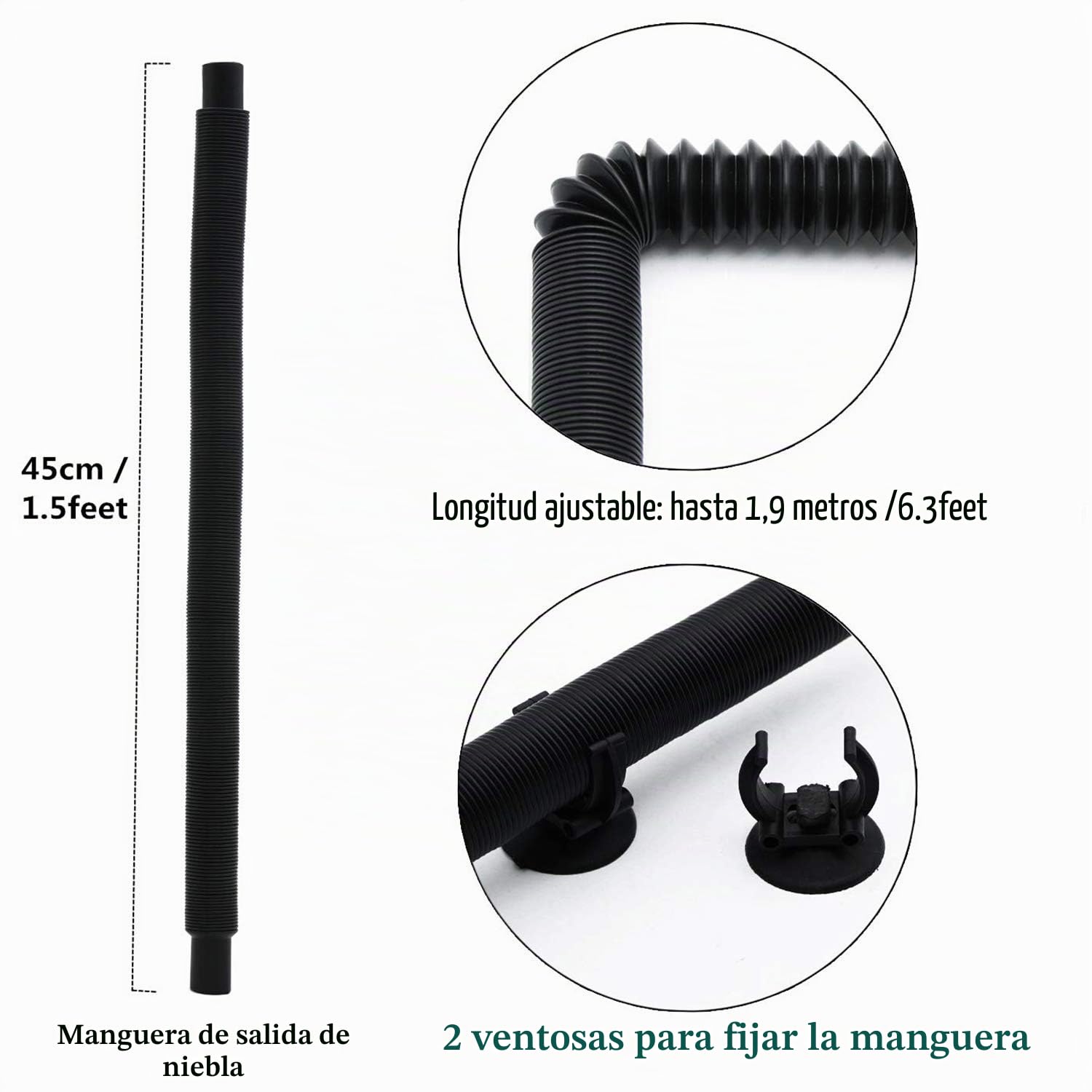 Coospider Humidificador de terrario para reptiles, 3 litros, depósito de 380 l/h, gran volumen, ideal para una variedad de reptiles/anfibios/herpes