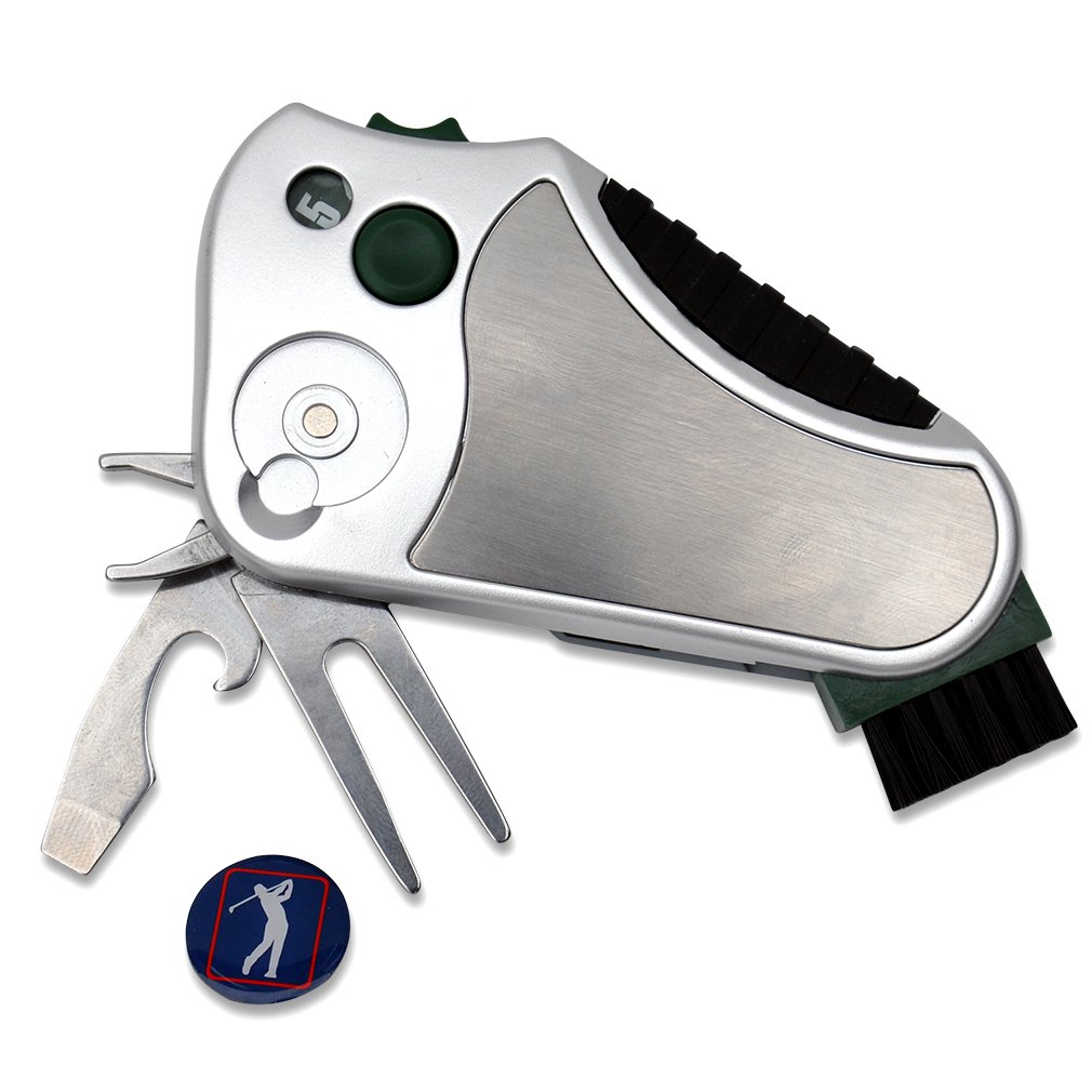 Outil Multifonction De Golf - Réparateur De Pitch Et Marqueur De Balle - Avec Ouvre-Bouteille - Léger En Métal - Pour Débutants Et Confirmés