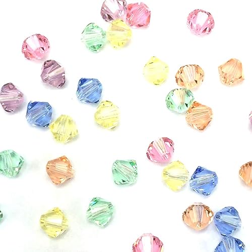 Miniatura 4 de 50 piezas Swarovski 5328 0.157 in Crystal Xilion Bicone Beads Rhinestone DIY Joyería Marking Baby Colors Mix de Mychobos (cristal al por mayor)