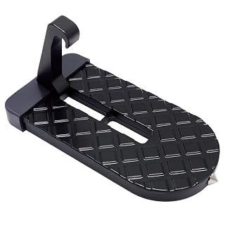 Car Door Step, Multi-Foldable Aluminum Alloy Roof Rack Car Step, Easy Access Door Step for Car Roof, 6.3 x 3.2 inches, Universal Fit for Cars and SUVs, Black - Amazon product rated Grade A