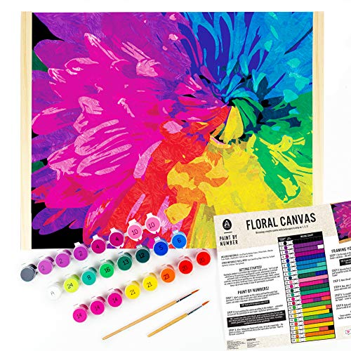 Horizon Group USA Paint by Numbers, DIY Painting Kit, Floral Design on