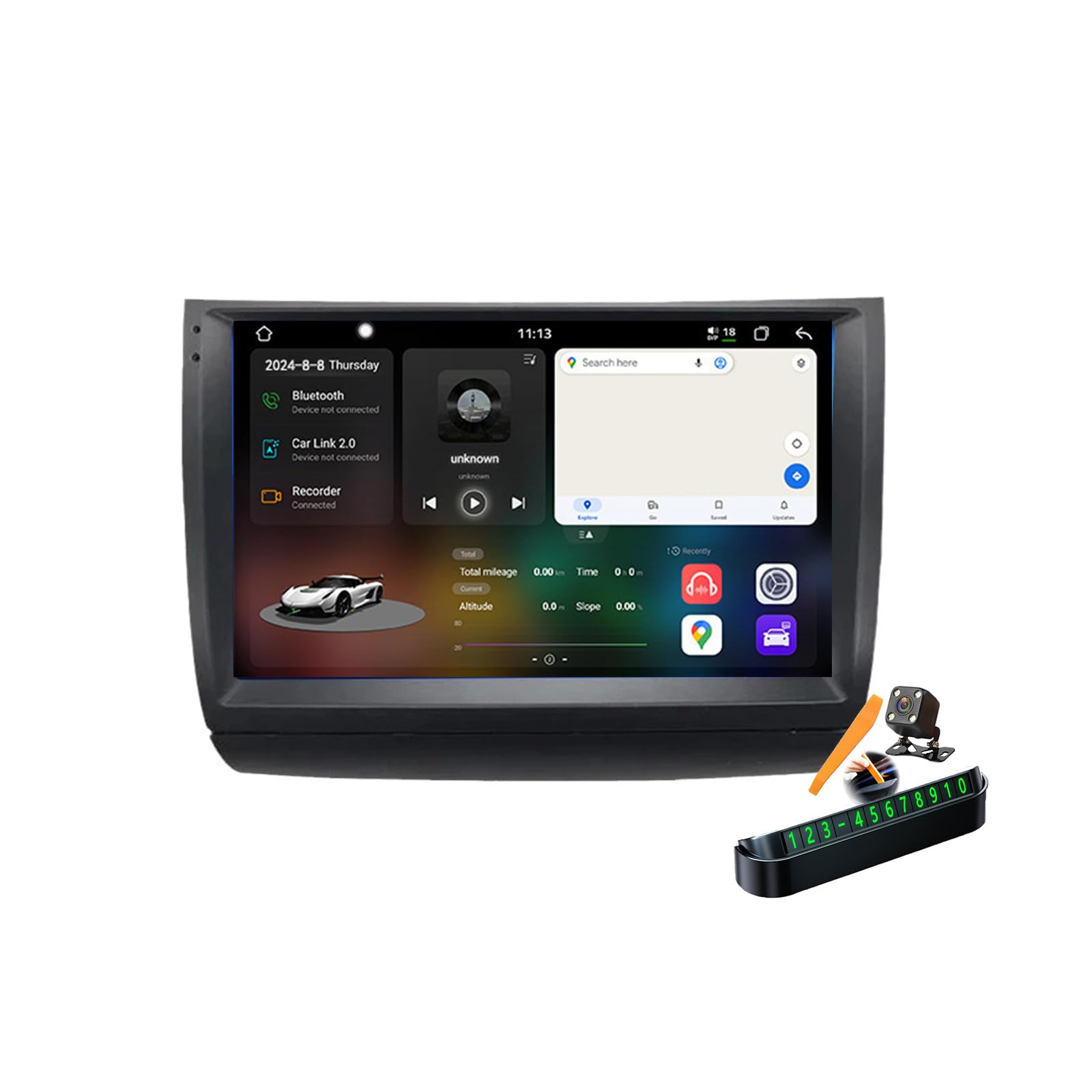 Autoradio 2 Din pour Prius 20 Android 14.0 Écran 9 Pouces GPS Navigation Y200s