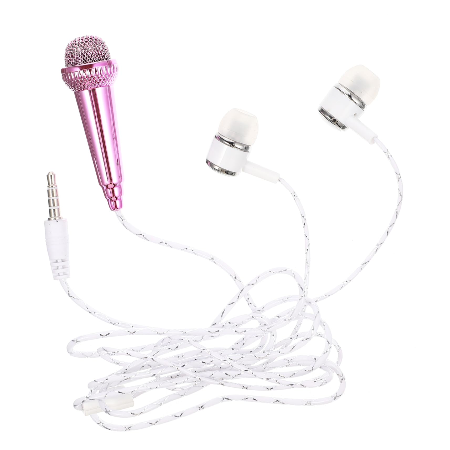 FUNOMOCYA Vocal Microphone Mini Phone Microphone Portable Recording Mic Sturdy Plastic Tiny for Easy Carrying for Singing