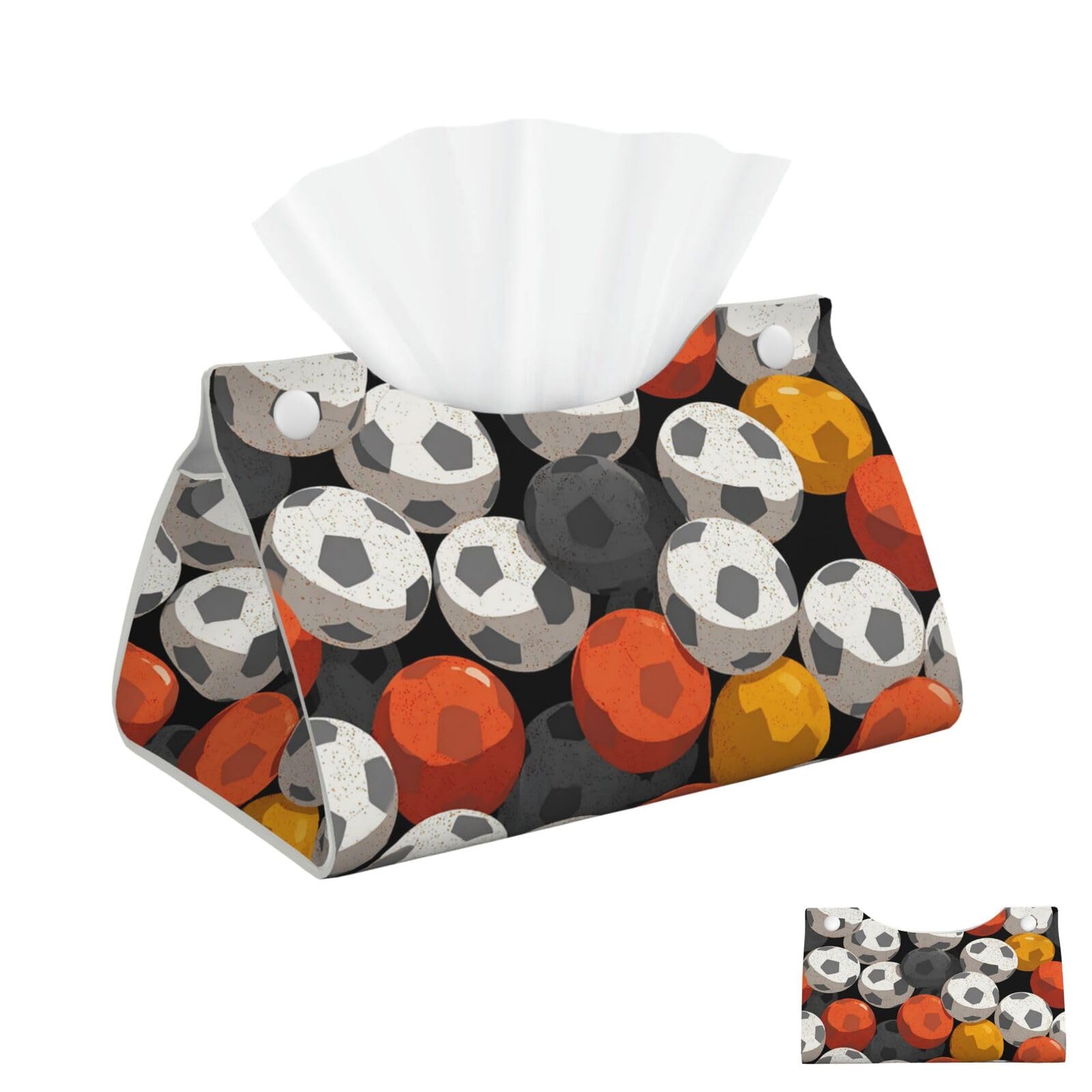 Soccer Tissue Box Cover Square Cube Boxes