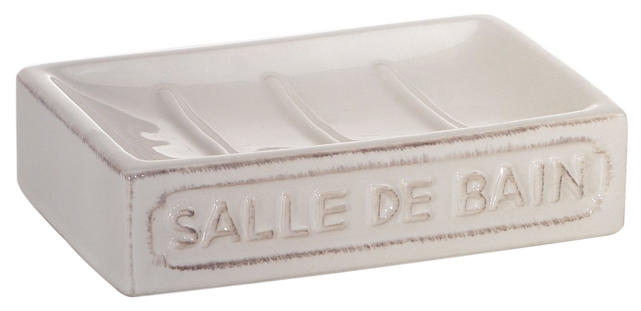 GedyGedy Vivienne Soap Dish, Ceramic, White, One Size