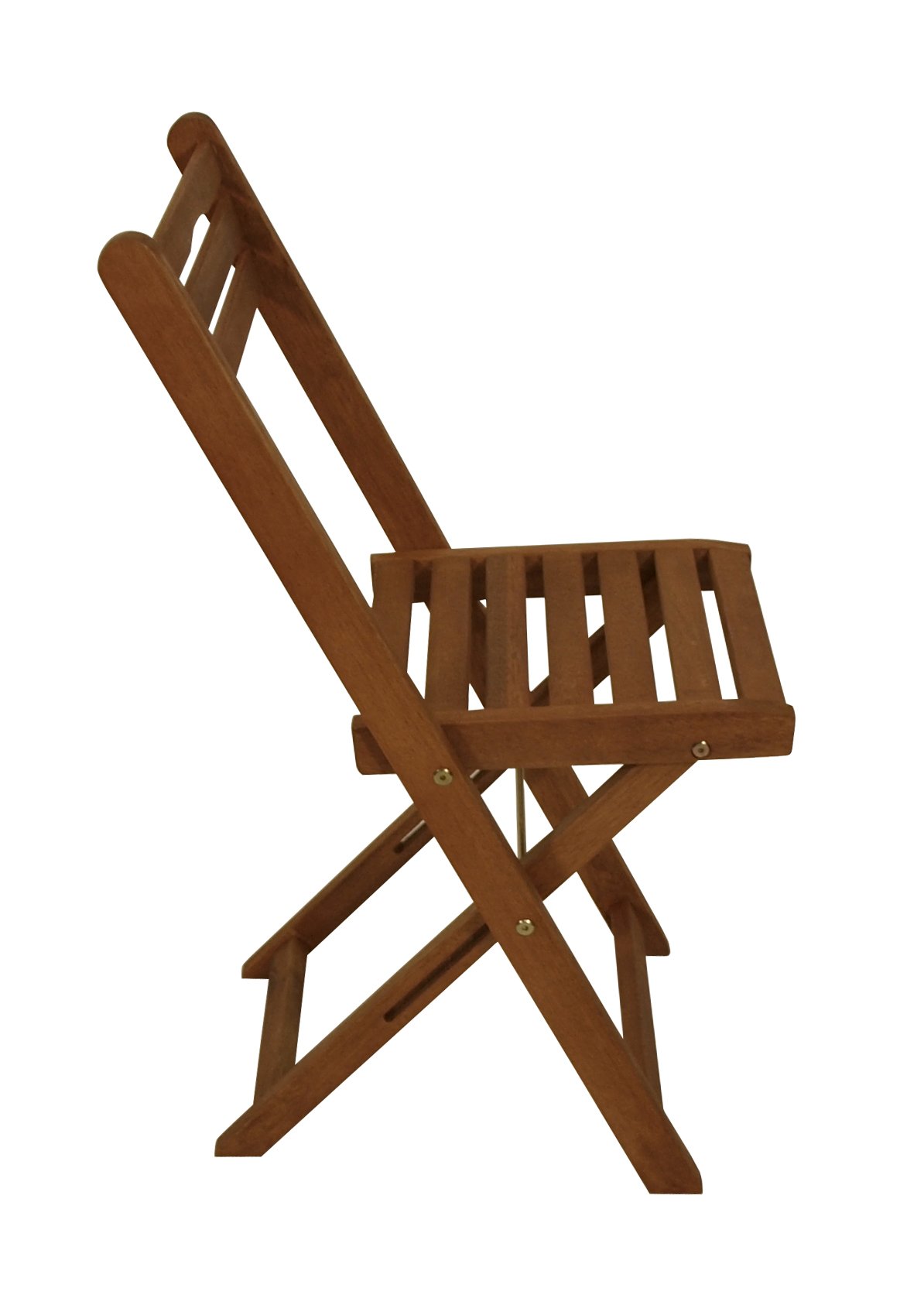 DEGAMO 2X Holz Klappstuhl Gartenstuhl, Eukalyptus braun geölt, FSC®-Zertifiziert, Outdoor