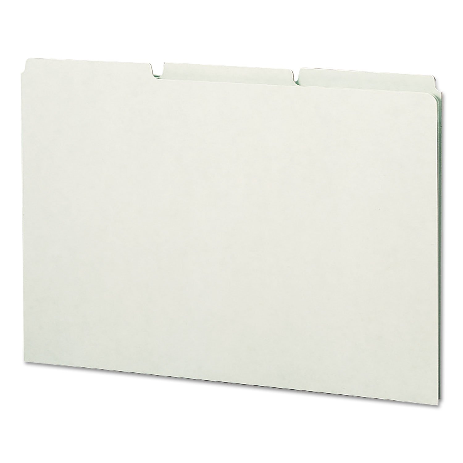 Smead 52334 - Raccoglitore per cartoncino, 100% riciclato, con linguetta 1/3 (vuota), dimensioni legali, grigio/verde, 50 per scatola