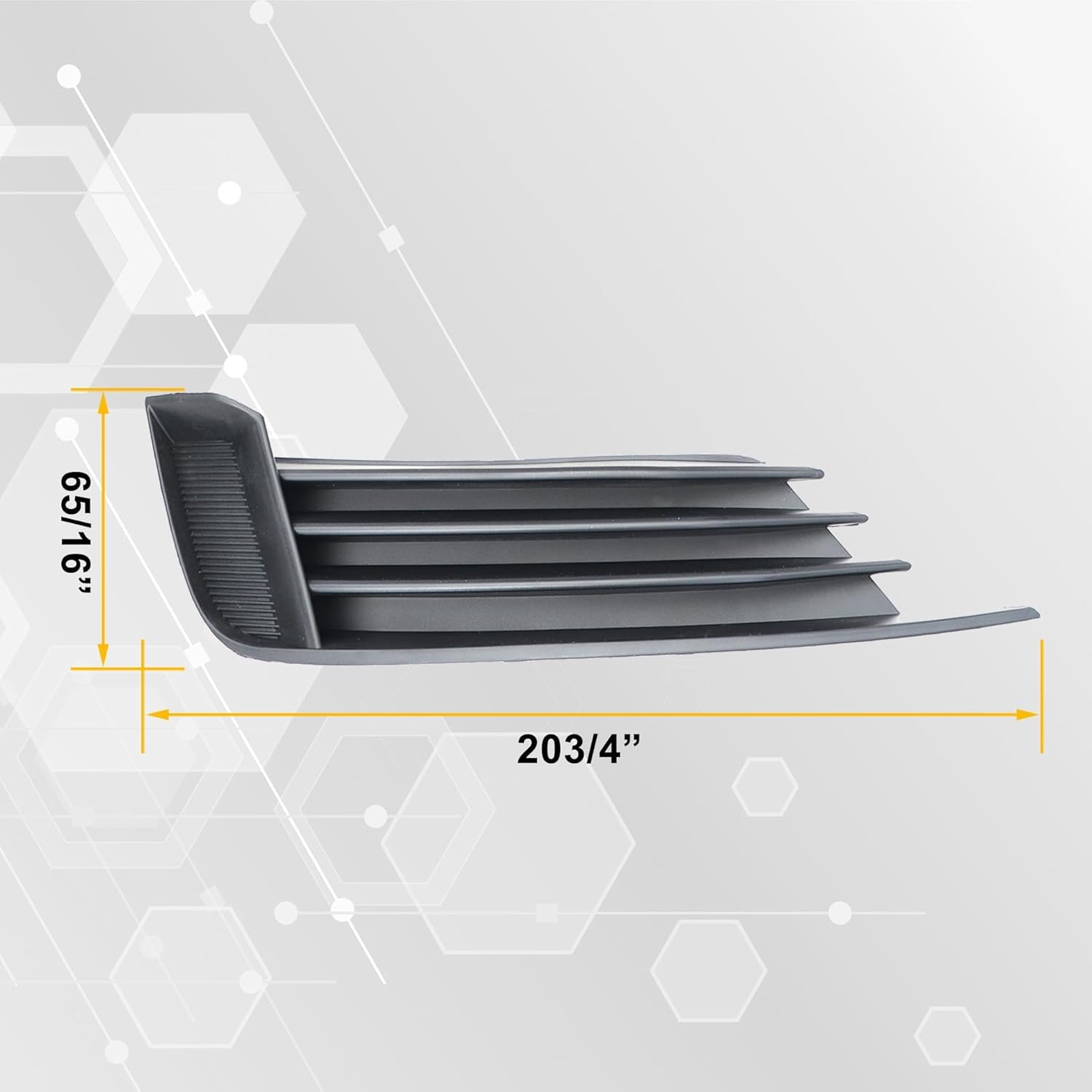 GXARTS 2 Pcs Front Bumper Lower Left and Right Side Grills AU1038141 AU1039141 Compatible with Audi A3 S3 2013 2014 2015 2016 2017 w/o Fog Light Hole - Image 7