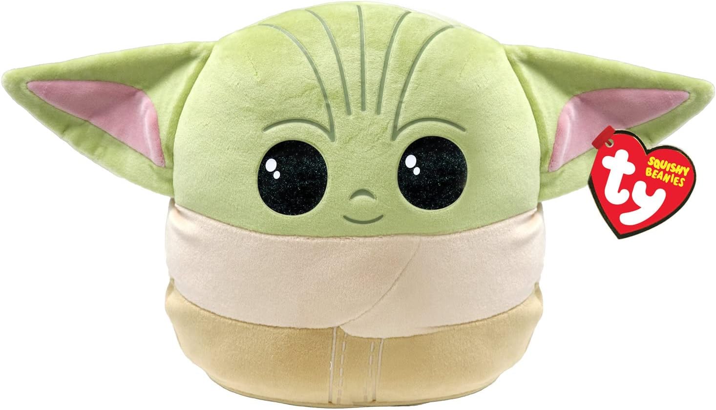 Star Wars Grogu Baby Yoda Squish-A-Boo 10 Inches | Licensed Squishy Beanie Baby Soft Plush Toys | Collectible Cuddly Stuffed Teddy
