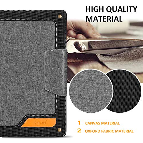 Padfolio Portfolio Case,Skycase Business Portfolio Folder,Interview/Conference/Legal Document Organizer with Letter/A4 Size Clipboard,Internal Holder for iPad/Tablet (up to 12.9")Document Sleeve-Black