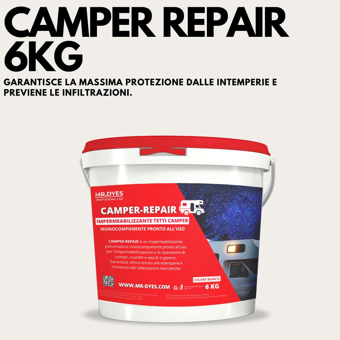 KIT CAMPER-REPAIR - KIT IMPERMEABILIZZANTE PER CAMPER PRONTO ALL'USO. (COMPLETE)