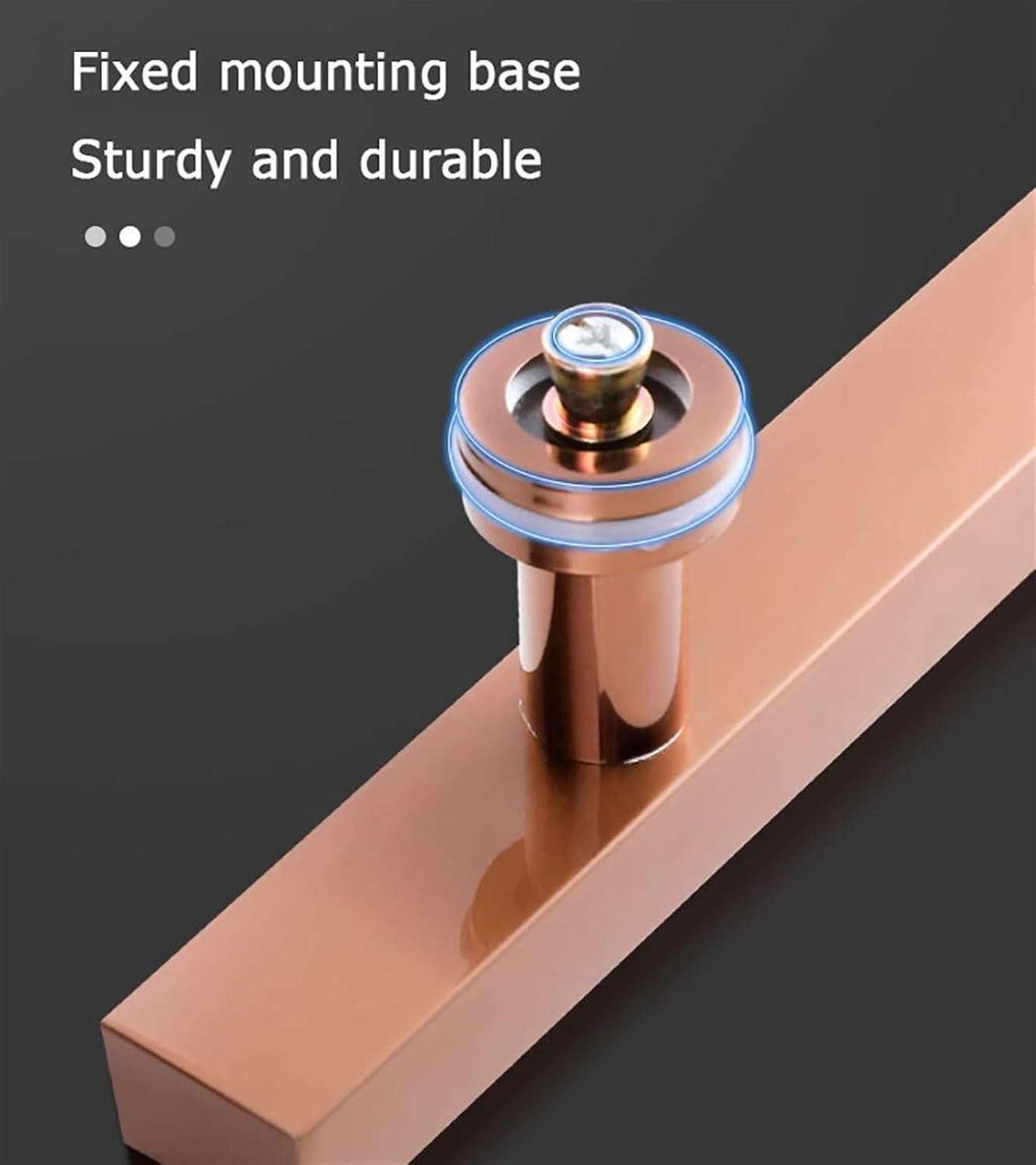 Door Hardware,Heavy Duty Stainless Steel Square Tube Handle Glass Door Push-Pull Handle/Wooden Barn Door Handle-Rose Gold,6 Sizes (Size : 1000x700mm)