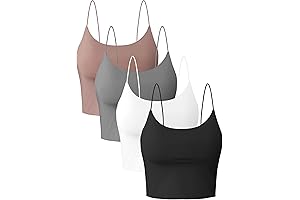 Essential Cropped Spaghetti Strap Tank Top: Double Layer Comfort