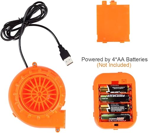 Miniatura 3 de Tackview Disfraz inflable de dinosaurio de Halloween para niños, disfraz inflable de dinosaurio para montar - azul - fiesta de Halloween cosplay