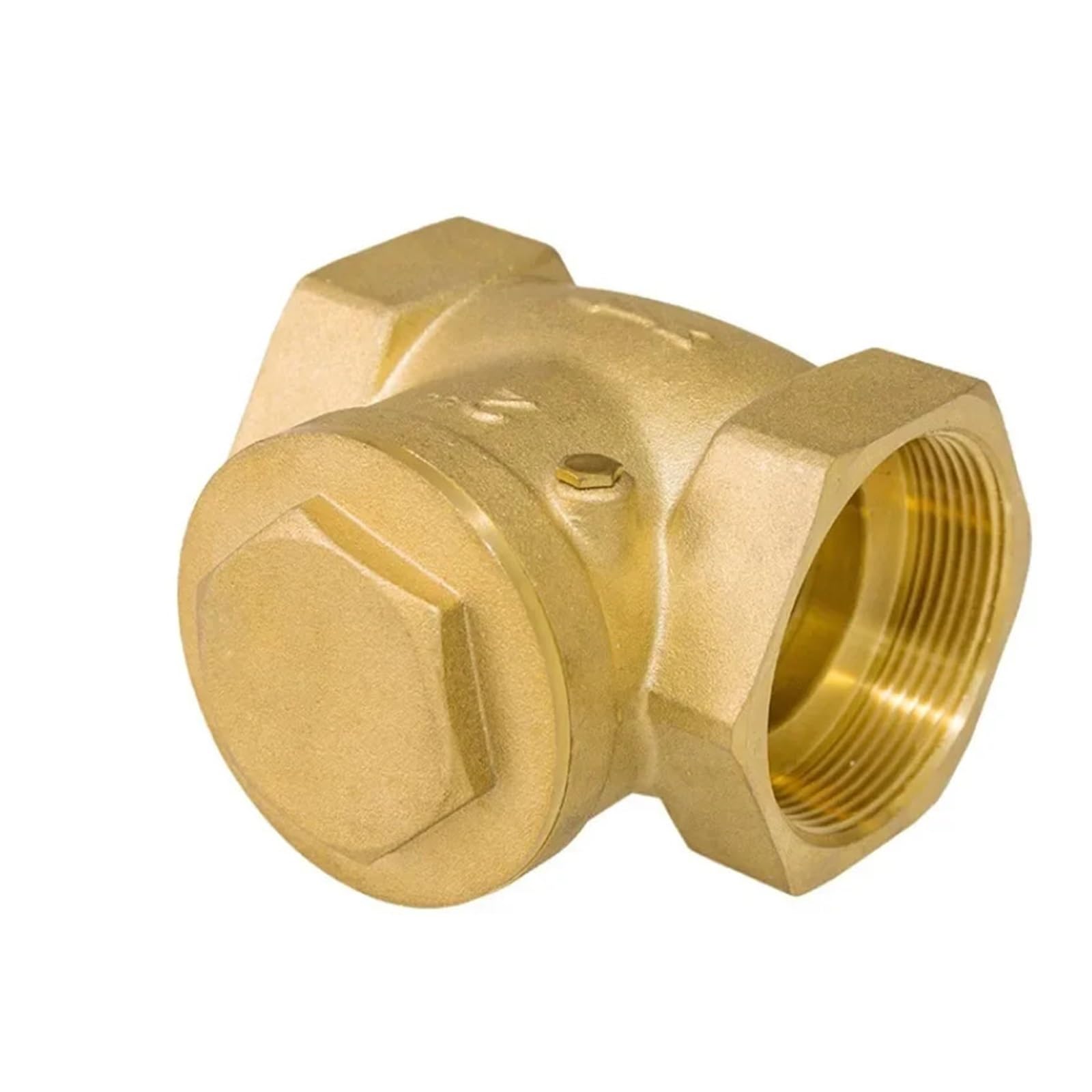 Valvola di ritegno a Battente in Ottone con Filettatura Femmina BSP da 1/2" 3/4" 1" 1-1/4" 1-1/2" Valvola di Non Ritorno unidirezionale(1-1I2)