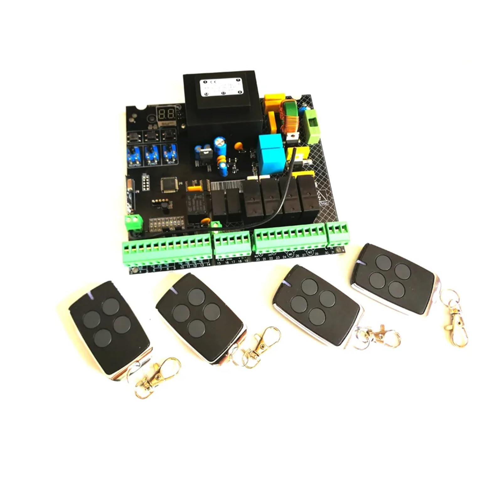 TIEOAXFT Use AC PCB Board Of Automatic Double Arms Swing Gate Opener Control Board Panel Motherboard Card(6 remotes)