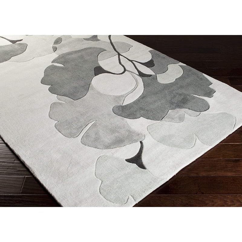 Image of Embossed Handmade GH Wool Thick Geometrical Carpet is a Stylish and Practical Addition to Any Living Room 5X7