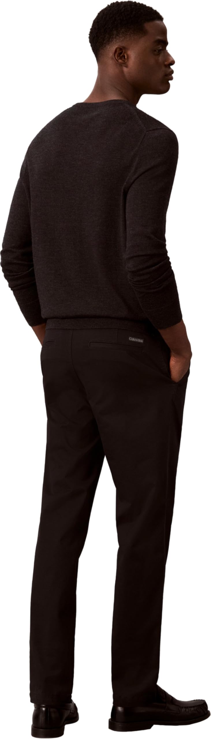 Calvin Klein Herren Lässige Hose Tapered Comfort Cotton Chino Pa Lv04rg604g