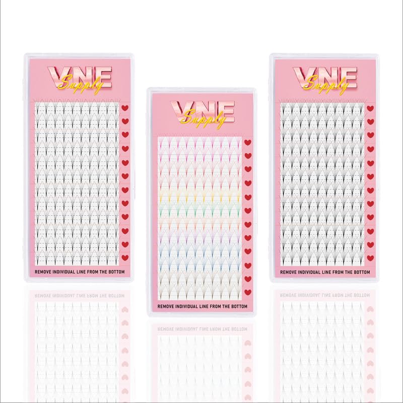 Miniatura 7 de VNE Supply - Extensiones de pestañas de volumen  pestañas de volumen ruso  extensiones de pestañas postizas premium  abanicos de megavolumen promade