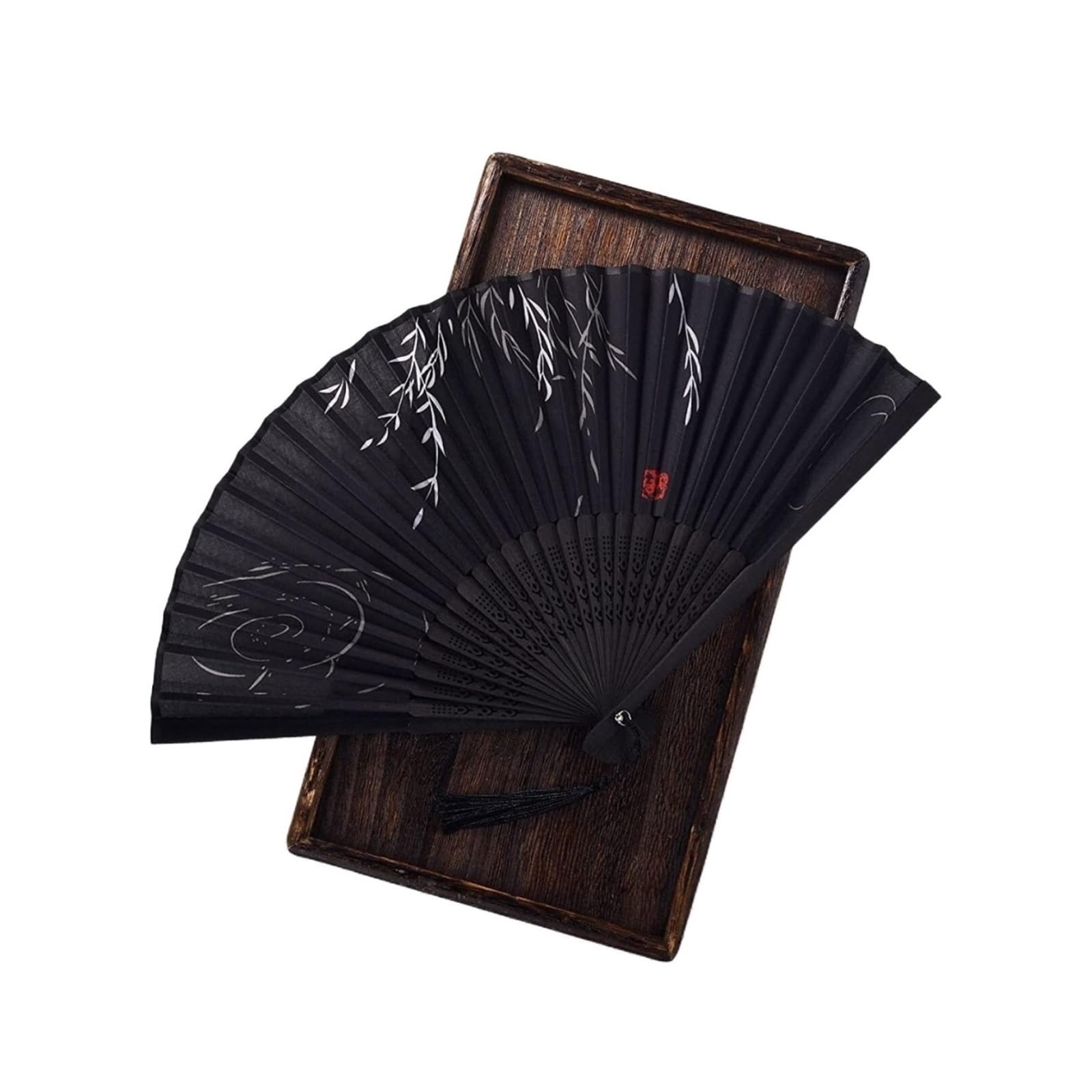 METTEOR Folding Fans Hand Fan Vintage Silk Retro Chinese Dance Decorative