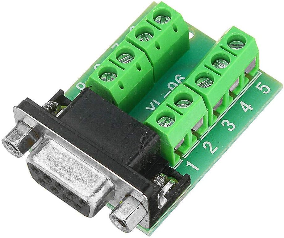 Electronic Components 5pcs Female Head RS232 Turn Terminal Serial Port Adapter DB9 Terminal Connector