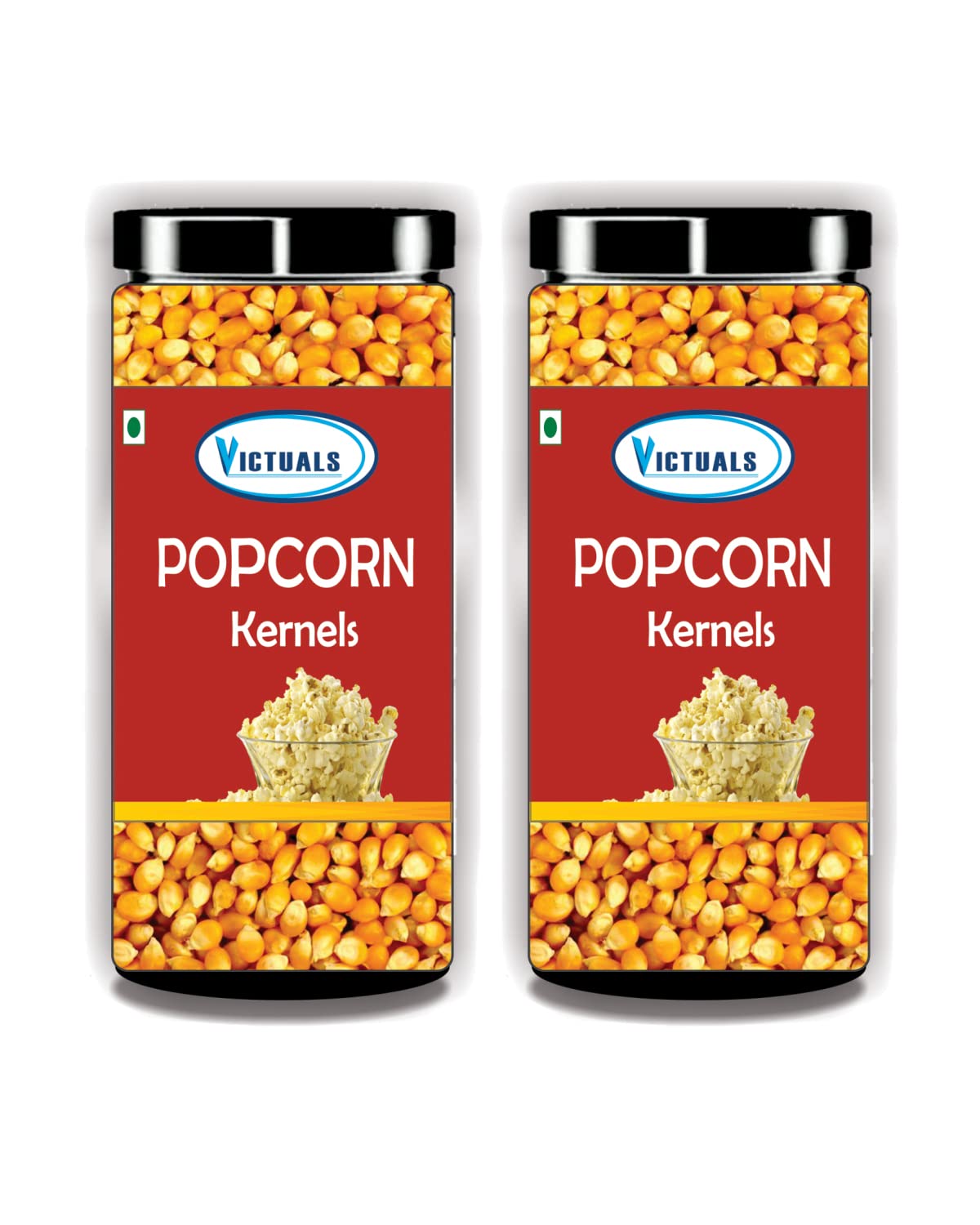 Victuals Popcorn Kernels (400gm, Pack of 2) V400BT-image-2