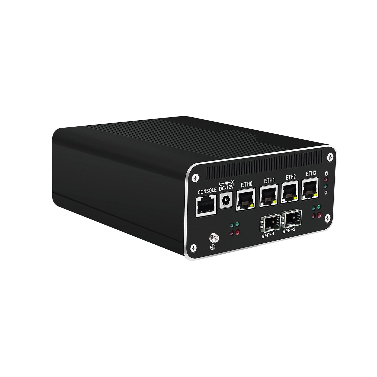 Micro Firewall Appliance, Mini PC, PFSense, Mikrotik, OPNsense, VPN, Router PC, Core I3 1215U, RJ50, 4 x 2.5GbE I226-V, 2 x SFP+ Optical 10GbE 82599ES, 0 RAM, 0 Storage, Barebone No System