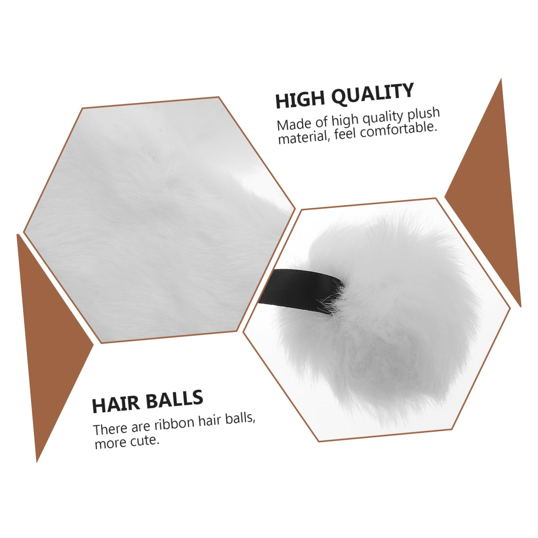SOIMISS 3piezas Bufanda De Invierno Femenina De Peluche Cálida y Cómoda Cuello Decorativo De Bola Para Días Fríos Para Estudiantes y Uso Diario
