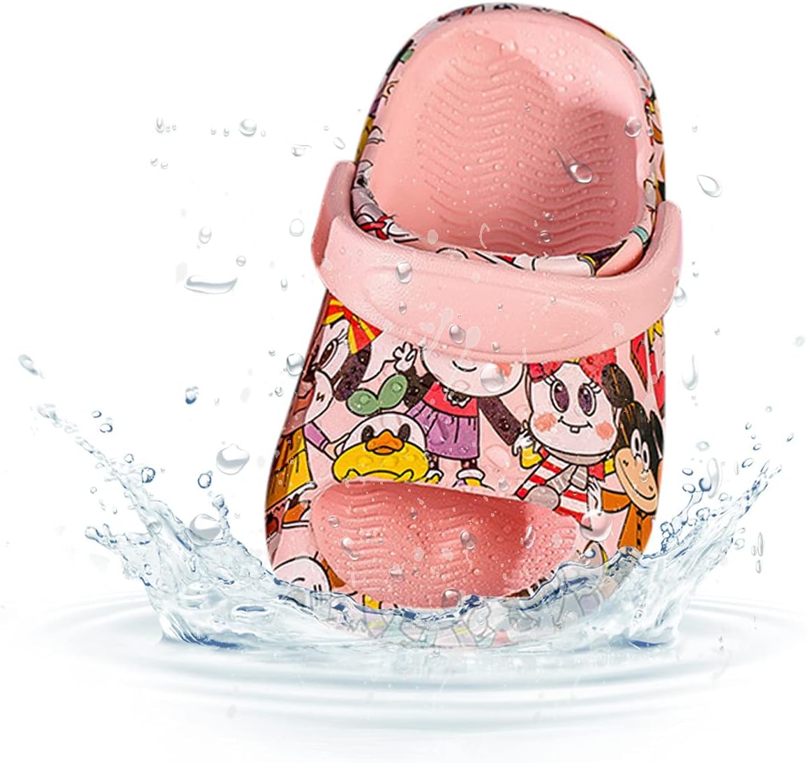 Sandals for Kids Girls Cute Slippers Shoes Toddler Boys Baby Cartoon Kids Non-Slip Girls Fancy (Pink, 2.5-3Years)