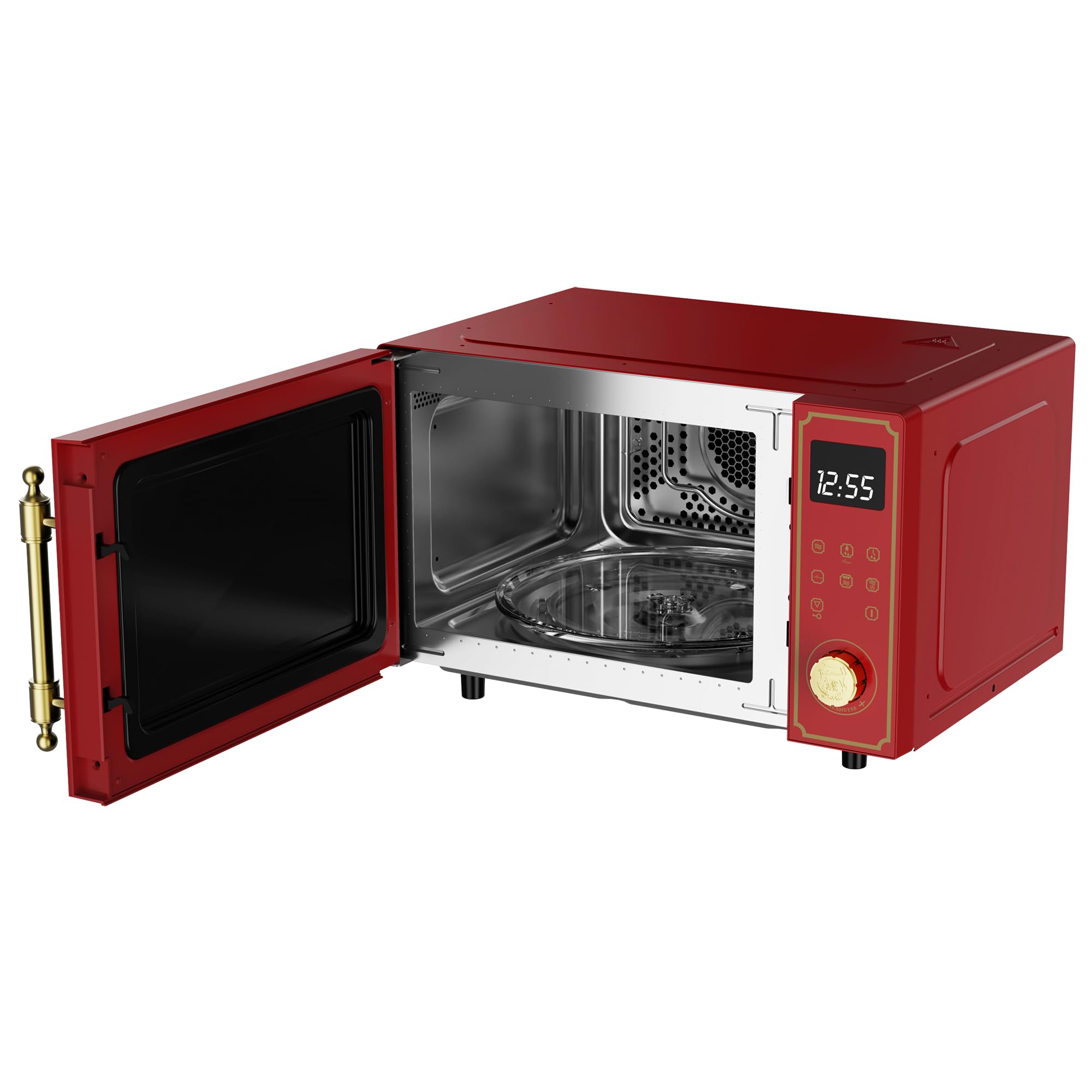 Kaiser Empire M 2530 RotEm Four à micro-ondes rétro 25 l avec grill à air chaud 25 fonctions