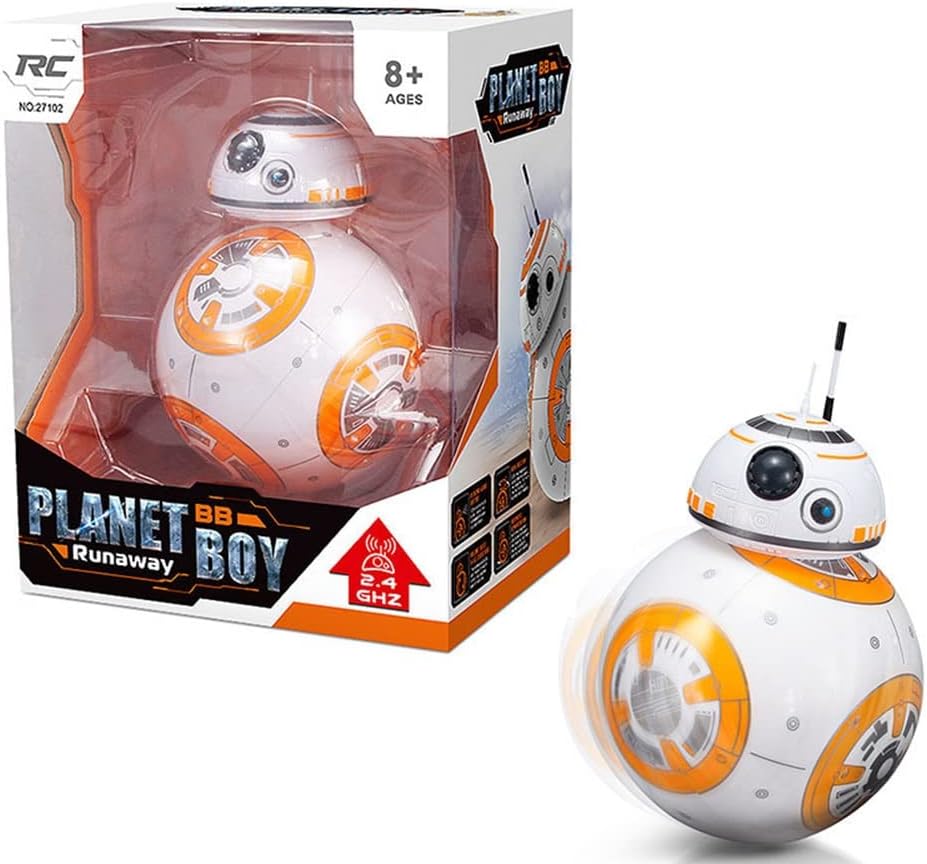 WJWA Star Wars Robot De Control Remoto RC BB8 Robot 2.4g Inteligente Force Awakens con Música Sonido Figura De Acción para Niños