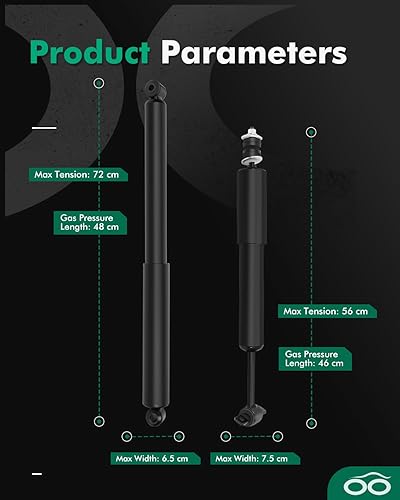 Miniatura 3 de SCITOO - Amortiguadores de gas delanteros y traseros para Ford 1998-2011 para Ranger 1998-2007 para Mazda B3000, 1998-2009 para Mazda B4000 344079