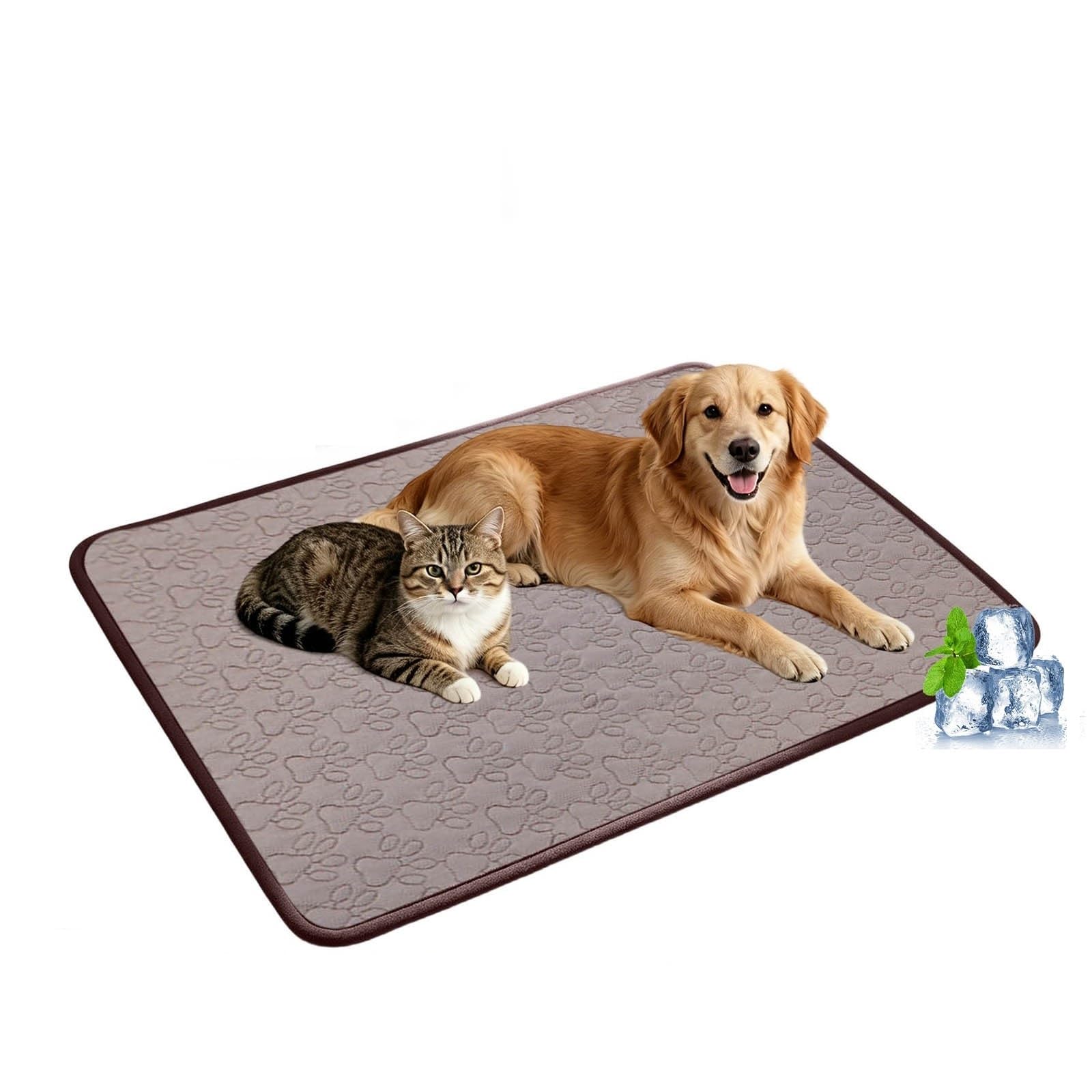 Dog Cooling Mat 2026 Upgraded Cooling Dog Bed Mat, Washable Pet Cooling Pad Cooling Mat for Dogs & Cats Indoor & Outdoor Car Seats (C,40X30cm)