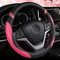 Vista 9 de Funda universal de cuero para volante para mujer, funda de volante para automóvil de 15 pulgadas (azul)