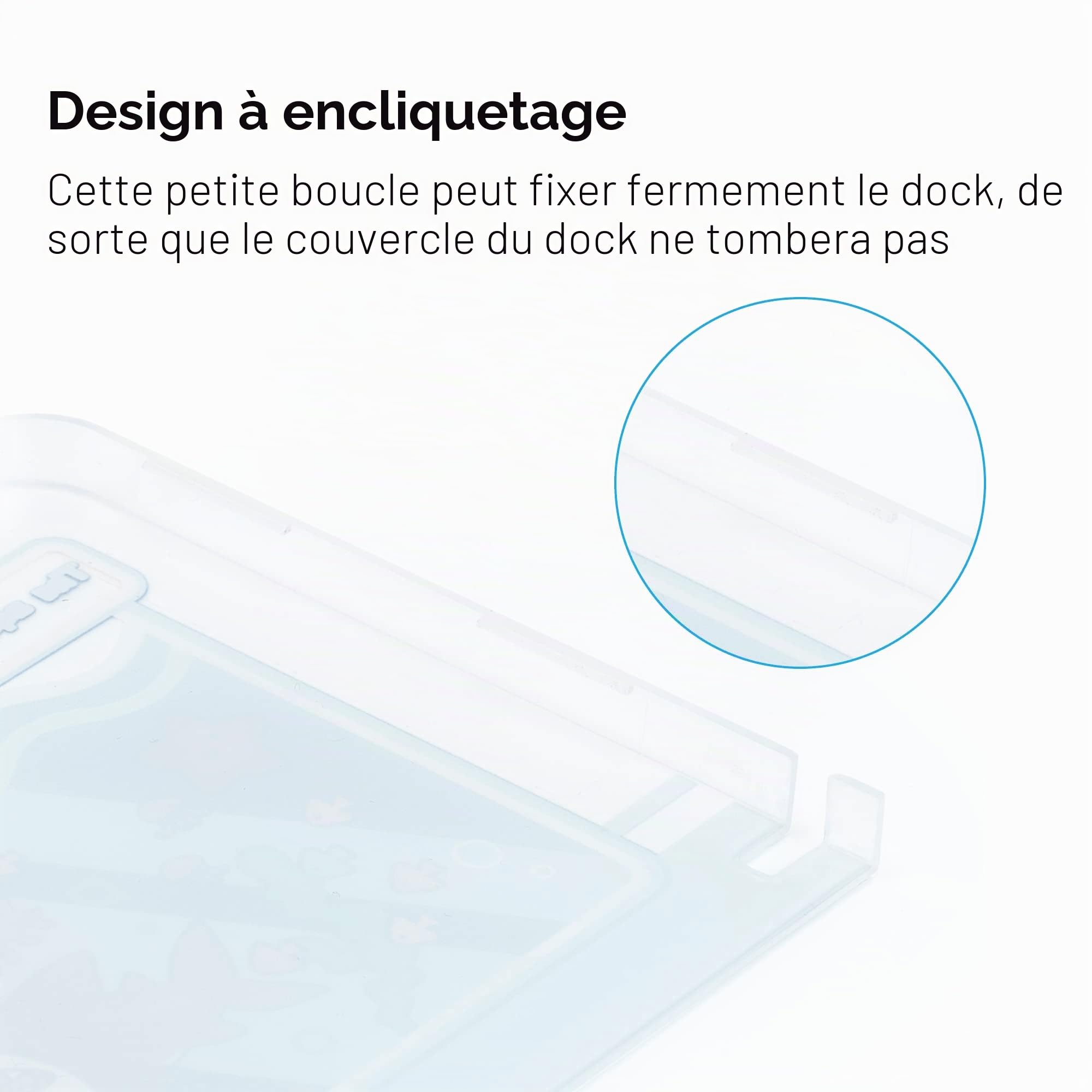 GeekShare Coque Anti-Rayures pour Station d'Accueil Switch OLED - Coque de Rechange Rigide Compatible avec Nintendo Switch OLED (Shark Party)