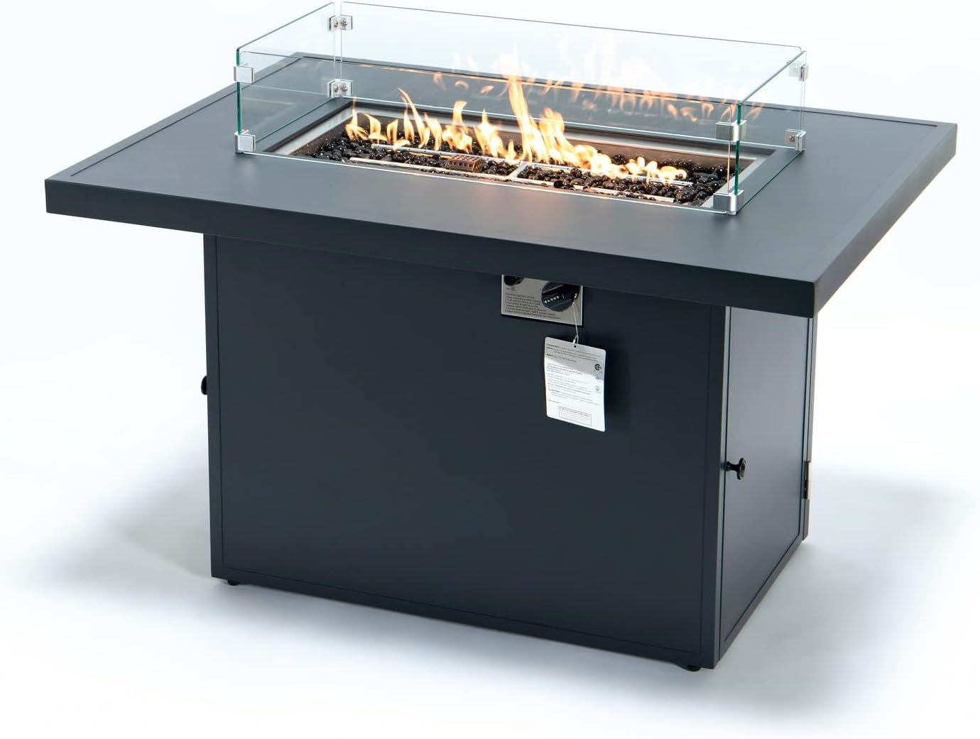 Outdoor Sectional Sofa Set Patio Furniture Loveseat Fireplace Aluminum Cushions