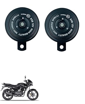 Znee Smart Motorcycle Horn Loud Sound Waterproof 12V 110DB (Set of 2) for Bajaj Pulsar