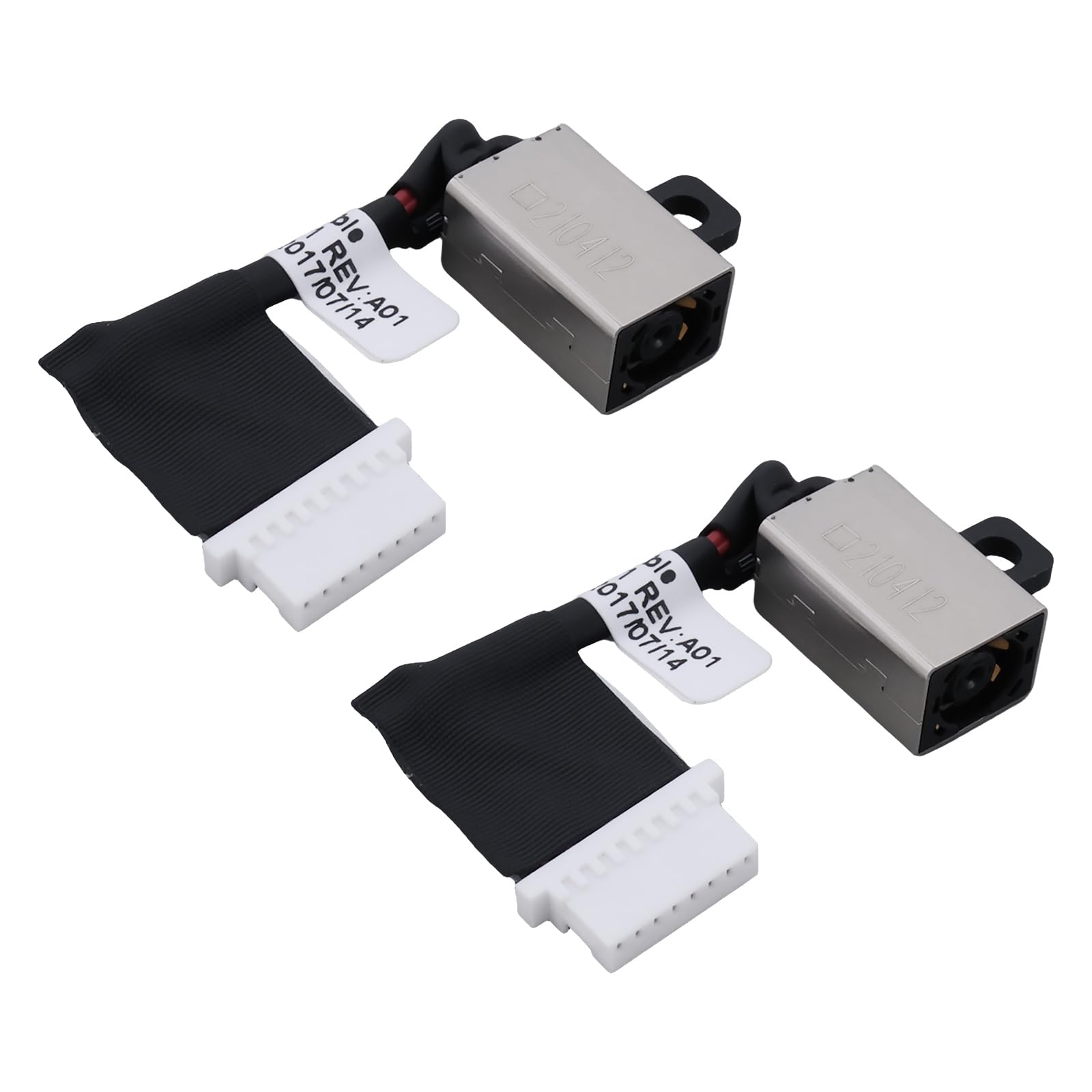 eMagTech 2pcs 2-in-1Power DC Jack Charging Port 3FYH0 KR13 Compatible with Dell 7370 7370 7373 i7373 P83G P83G001