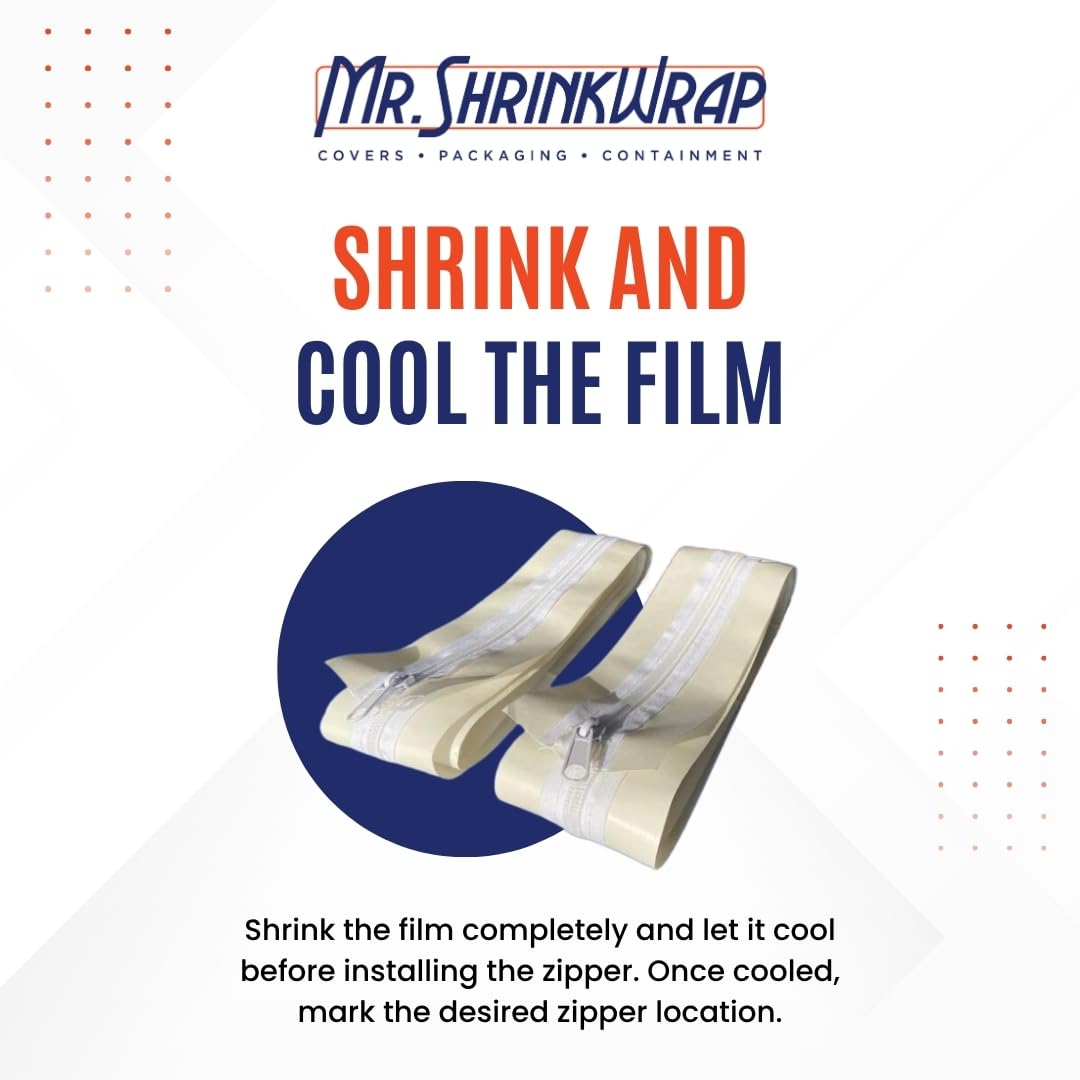 Amazon.com: Mr. Shrinkwrap 7' Self-Adhesive Straight Zipper Access