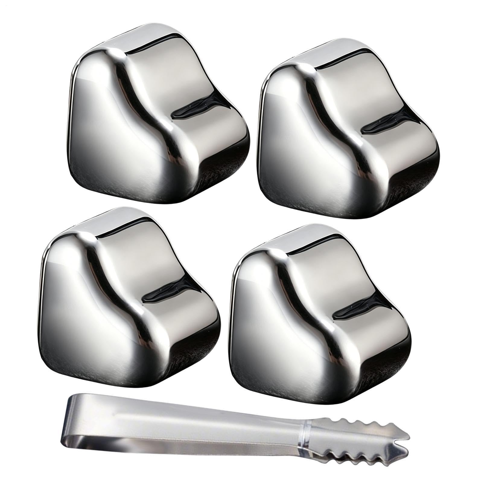 Enfriador de hielo reutilizable de acero inoxidable con diseño elegante de corazón