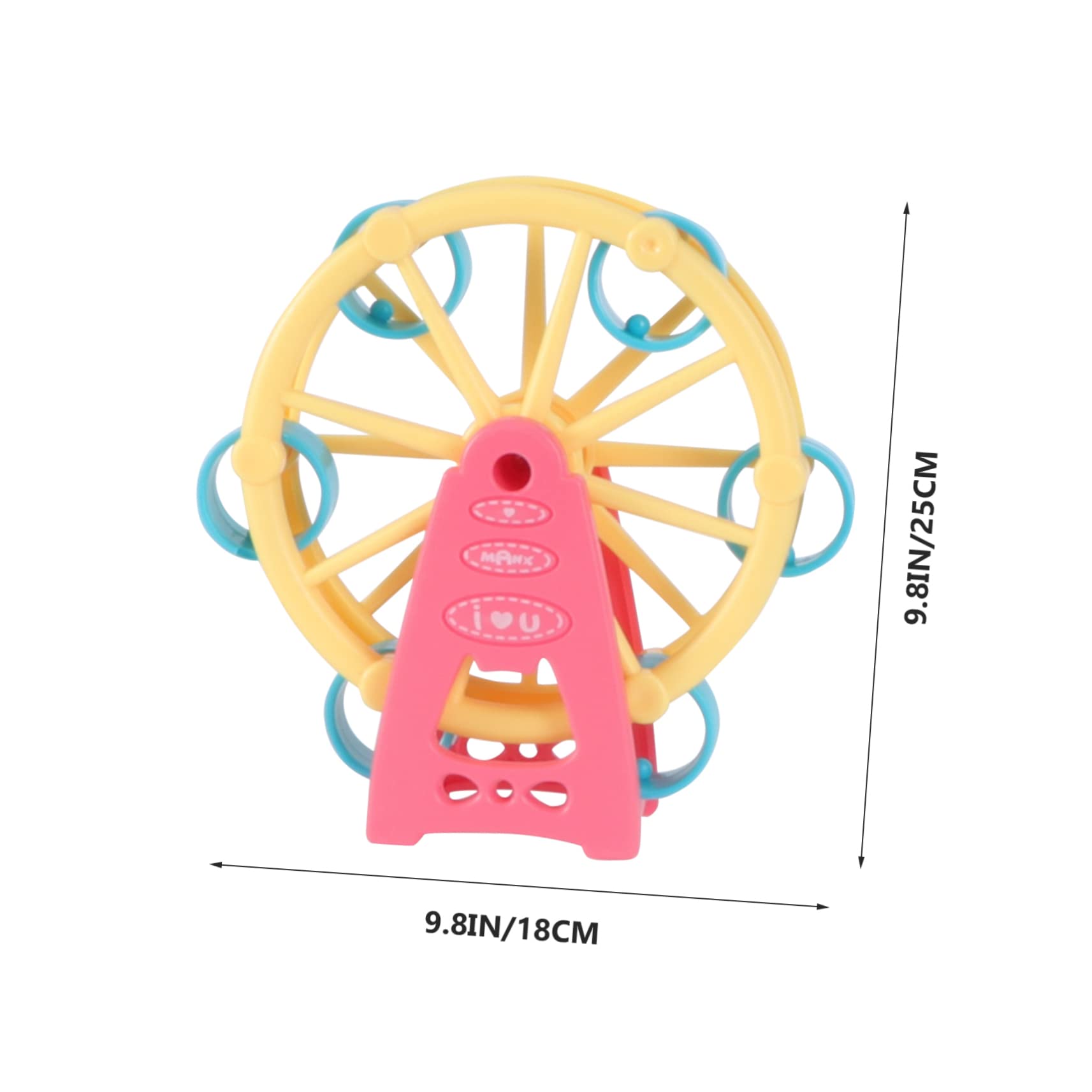 Yardwe 1Set Amusement Park Set Educational Plaything with Slide Swing and Seesaw for Enhances Cognitive Skills and Creativity Birthday Present
